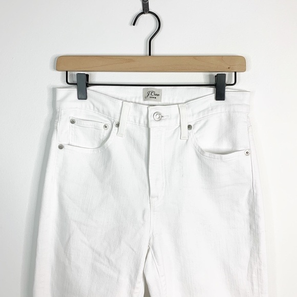 J. Crew Toothpick White Skinny Leg Denim Jeans 28 - Picture 2 of 10